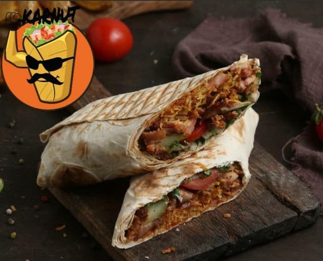 Pork shawarma with lavash